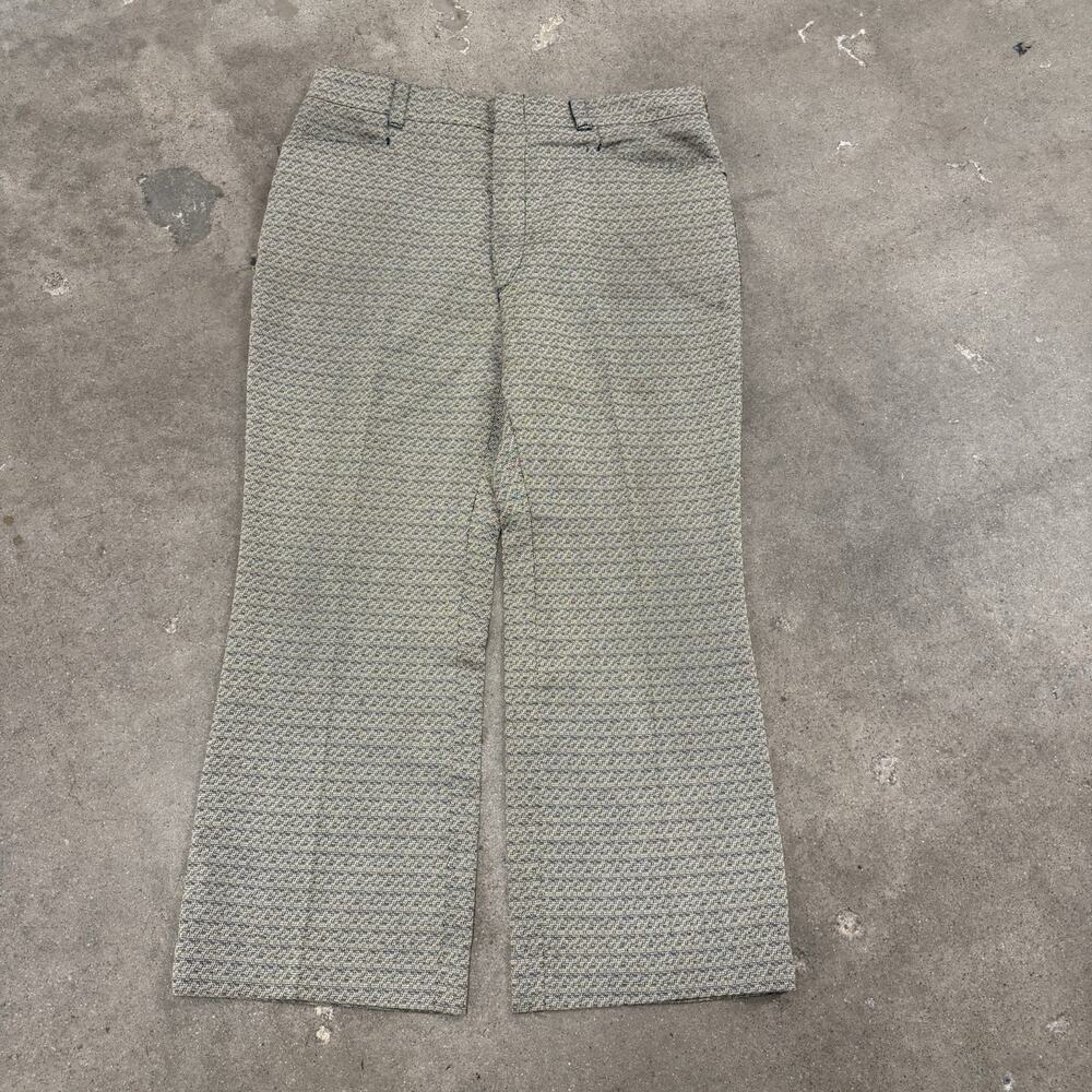 VINTAGE 70s LEVIS ACTION SLACKS STA PREST ROCKABILLY FLARE PANTS USA TALON 36x27